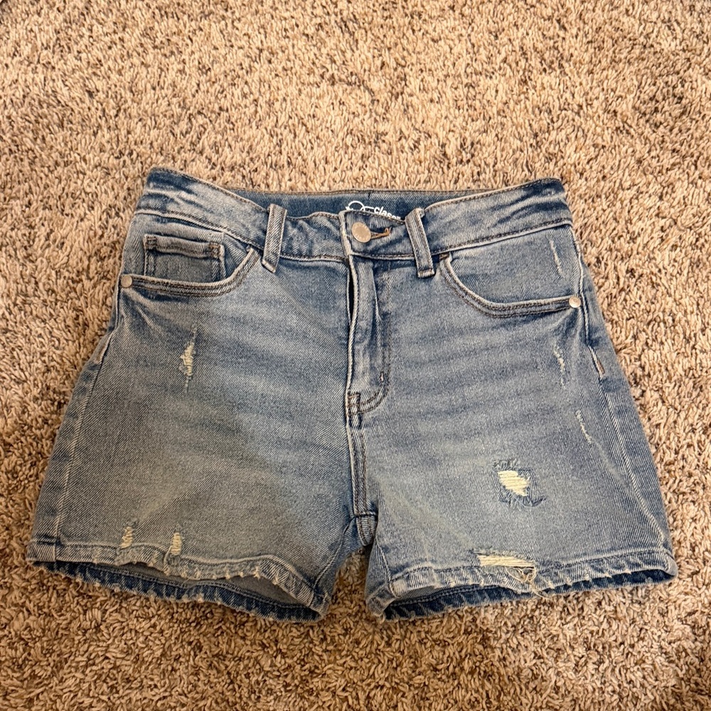 Art Class Light Blue Distressed Jean Shorts